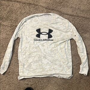 Under Armour Camouflage Long Sleeve in White and Black